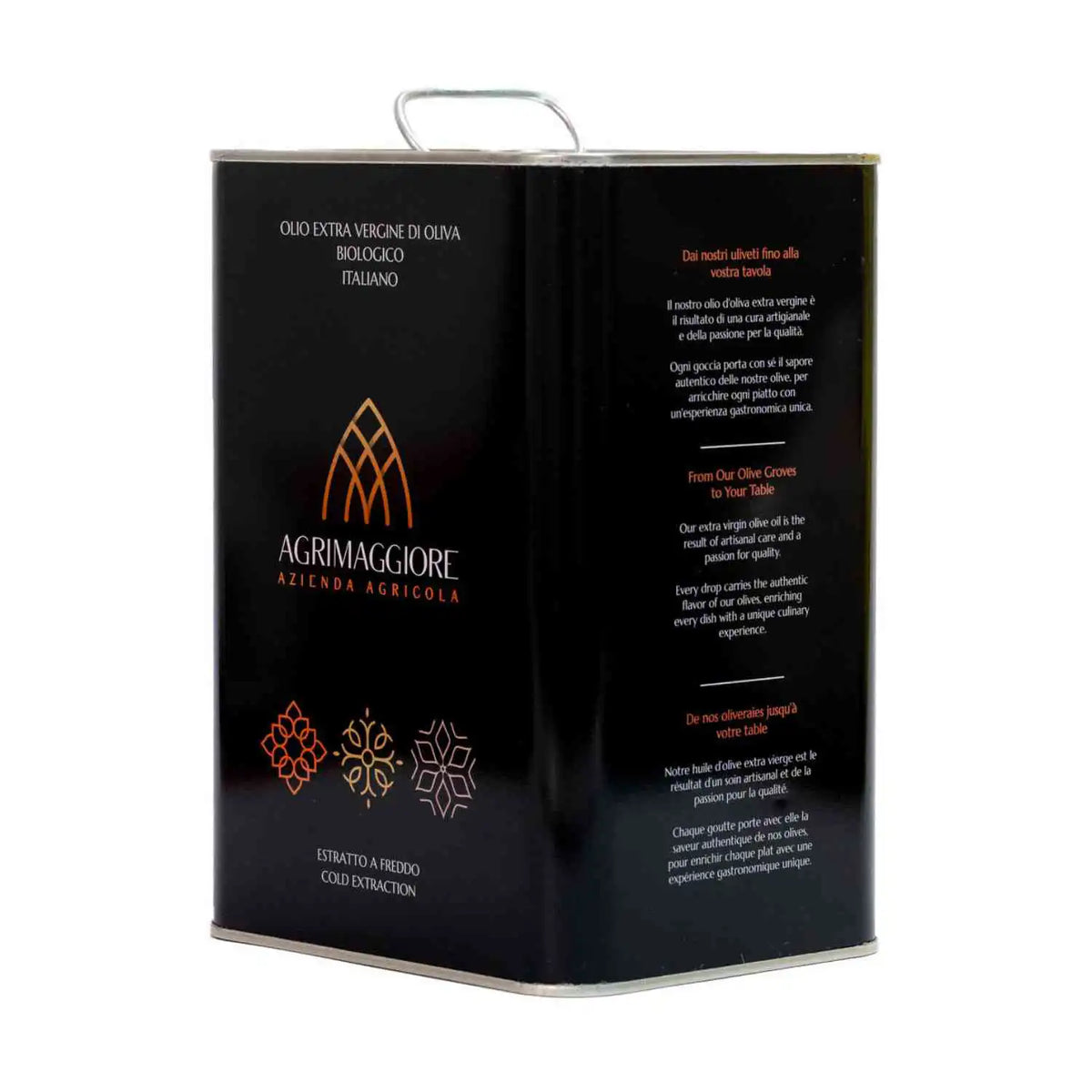 Organic Extra Virgin Olive Oil - Blend - 5L, 3L and 1L Cans